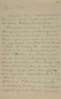 List Michała Wiszniewskiego do Kajetana Wincentego Kielisińskiego z 05.01.1845