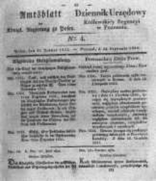 Amtsblatt der K&ouml;niglichen Regierung zu Posen. 1832.01.24 Nro.4
