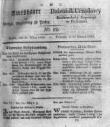 Amtsblatt der K&ouml;niglichen Regierung zu Posen. 1832.03.20 Nro.12