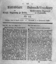 Amtsblatt der Königlichen Regierung zu Posen. 1832.04.03 Nro.14