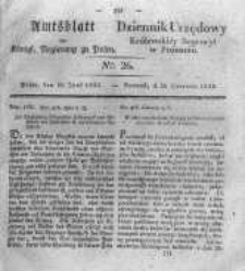 Amtsblatt der K&ouml;niglichen Regierung zu Posen. 1832.06.26 Nro.26