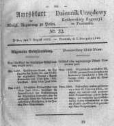 Amtsblatt der K&ouml;niglichen Regierung zu Posen. 1832.08.07 Nro.32
