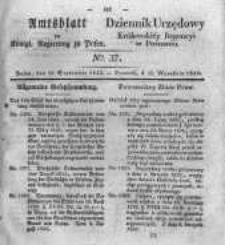 Amtsblatt der K&ouml;niglichen Regierung zu Posen. 1832.09.11 Nro.37