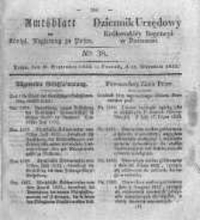 Amtsblatt der K&ouml;niglichen Regierung zu Posen. 1832.09.18 Nro.38