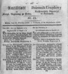 Amtsblatt der K&ouml;niglichen Regierung zu Posen. 1832.10.23 Nro.43