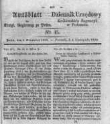 Amtsblatt der Königlichen Regierung zu Posen. 1832.11.06 Nro.45