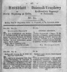 Amtsblatt der K&ouml;niglichen Regierung zu Posen. 1832.12.18 Nro.51