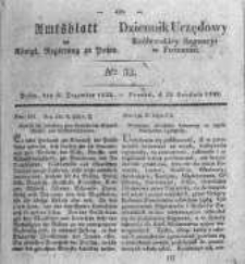 Amtsblatt der K&ouml;niglichen Regierung zu Posen. 1832.12.25 Nro.52