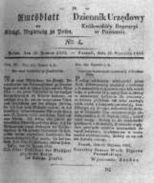Amtsblatt der Königlichen Regierung zu Posen. 1833.01.22 Nro.4