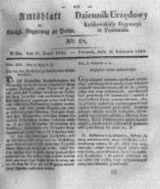 Amtsblatt der Königlichen Regierung zu Posen. 1833.04.30 Nro.18