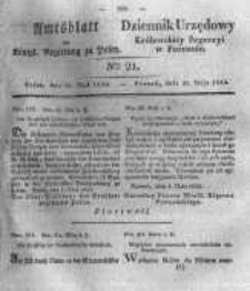 Amtsblatt der Königlichen Regierung zu Posen. 1833.05.21 Nro.21
