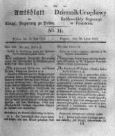 Amtsblatt der Königlichen Regierung zu Posen. 1833.07.30 Nro.31