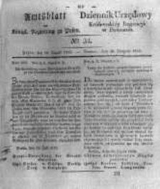 Amtsblatt der Königlichen Regierung zu Posen. 1833.08.20 Nro.34