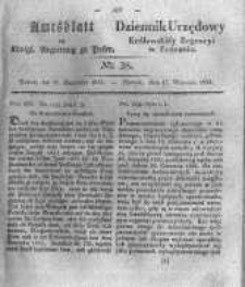 Amtsblatt der Königlichen Regierung zu Posen. 1833.09.17 Nro.38