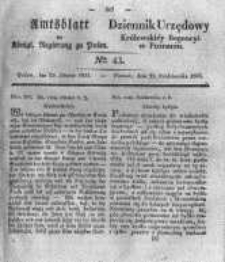 Amtsblatt der Königlichen Regierung zu Posen. 1833.10.22 Nro.43