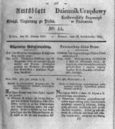 Amtsblatt der K&ouml;niglichen Regierung zu Posen. 1833.10.29 Nro.44