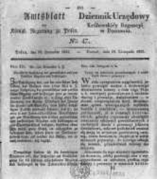 Amtsblatt der Königlichen Regierung zu Posen. 1833.11.19 Nro.47