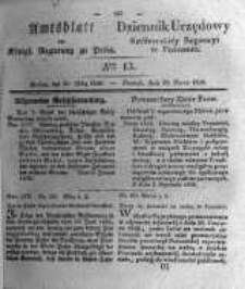 Amtsblatt der Königlichen Regierung zu Posen. 1836.03.29 Nro.13