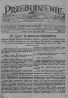 Przebudzenie: tygodnik poświęcony obronie interesów robotników rolnych i leśnych. Organ Związku Robotników Rolnych i Leśnych ZZP. 1928.05.03 R.10 Nr18