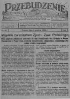 Przebudzenie: tygodnik poświęcony obronie interes&oacute;w robotnik&oacute;w rolnych i leśnych. Organ Związku Robotnik&oacute;w Rolnych i Leśnych ZZP. 1928.12.06 R.10 Nr49