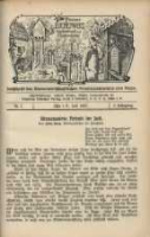 Posener Bienenwirt: Gartenfreund und Kleintierzüchter: Zeitschrift des Bienenwirtschaftlichen Provinzialvereins von Posen 1907.07 Jg.1 Nr7