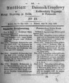 Amtsblatt der Königlichen Regierung zu Posen. 1836.05.10 Nro.19