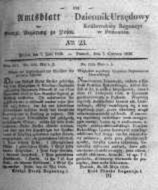 Amtsblatt der Königlichen Regierung zu Posen. 1836.06.07 Nro.23