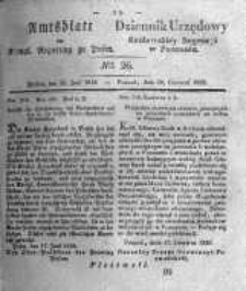Amtsblatt der Königlichen Regierung zu Posen. 1836.06.28 Nro.26