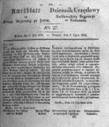 Amtsblatt der Königlichen Regierung zu Posen. 1836.07.05 Nro.27