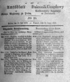 Amtsblatt der Königlichen Regierung zu Posen. 1836.07.12 Nro.28