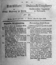 Amtsblatt der Königlichen Regierung zu Posen. 1836.07.19 Nro.29