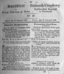 Amtsblatt der Königlichen Regierung zu Posen. 1836.11.29 Nro.48