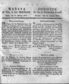 Dodatek do Nr. 8. Dziennika Urzęd., Poznań, dnia 23 lutego 1836.