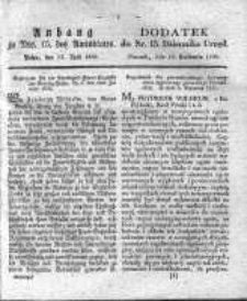 Dodatek do Nr.15. Dziennika Urzęd., Poznań, dnia 12 kwietnia 1836.