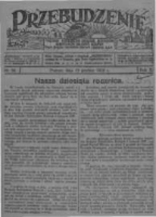 Przebudzenie: tygodnik poświęcony obronie interesów robotników rolnych i leśnych. Organ Związku Robotników Rolnych i Leśnych ZZP. 1928.12.13 R.10 Nr50