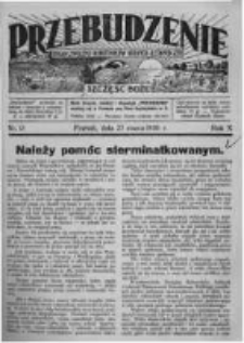 Przebudzenie: organ Związku Robotników Rolnych i Leśnych ZZP. 1930.03.27 R.12 Nr13