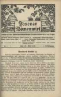 Posener Bienenwirt: Zeitschrift des Bienenwirtschaftlichen Provinzialvereins von Posen 1912.03 Jg.6 Nr3