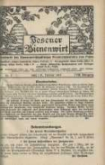 Posener Bienenwirt: Zeitschrift des Bienenwirtschaftlichen Provinzialvereins von Posen 1914.02 Jg.8 Nr2