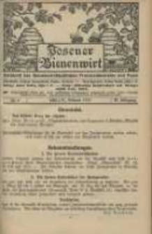 Posener Bienenwirt: Zeitschrift des Bienenwirtschaftlichen Provinzialvereins von Posen 1915.02 Jg.9 Nr2