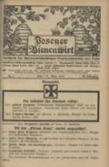 Posener Bienenwirt: Zeitschrift des Bienenwirtschaftlichen Provinzialvereins von Posen 1915.03 Jg.9 Nr3