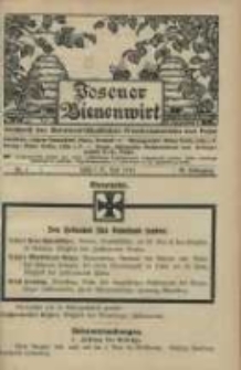Posener Bienenwirt: Zeitschrift des Bienenwirtschaftlichen Provinzialvereins von Posen 1915.07 Jg.9 Nr7