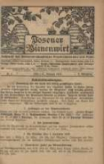 Posener Bienenwirt: Zeitschrift des Bienenwirtschaftlichen Provinzialvereins von Posen 1916.02 Jg.10 Nr2