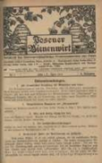 Posener Bienenwirt: Zeitschrift des Bienenwirtschaftlichen Provinzialvereins von Posen 1916.04 Jg.10 Nr4