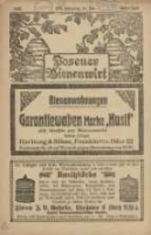 Posener Bienenwirt: Zeitschrift des Bienenwirtschaftlichen Provinzialvereins von Posen 1920.03/04 Jg.14 N3/4