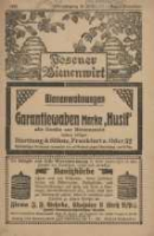 Posener Bienenwirt: Zeitschrift des Großpolnischen Imkerverbandes Poznań 1920.08/11 Jg.14 Nr8/11