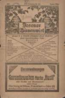 Posener Bienenwirt: Zeitschrift des Gro&szlig;polnischen Imkerverbandes Poznań 1921.01/03 Jg.15 Nr1/3