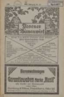 Posener Bienenwirt: Zeitschrift des Gro&szlig;polnischen Imkerverbandes Poznań 1921.04/07 Jg.15 Nr4/7