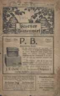 Posener Bienenwirt: Zeitschrift des Großpolnischen Imkerverbandes Poznań 1924.01/02 Jg.18 Nr1/2