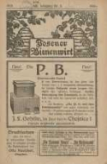 Posener Bienenwirt: Zeitschrift des Großpolnischen Imkerverbandes Poznań 1924.03 Jg.18 Nr3