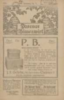 Posener Bienenwirt: Zeitschrift des Großpolnischen Imkerverbandes Poznań 1924.09 Jg.18 Nr9